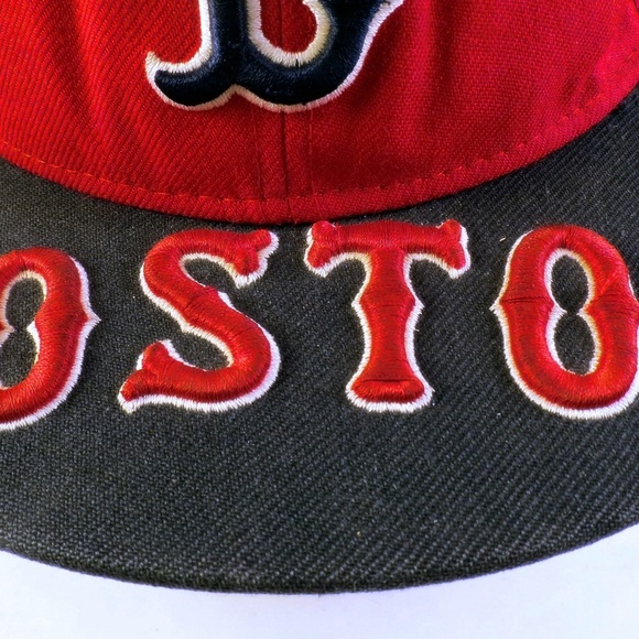 BOSTON RED SOX  NEW ERA Sz 7 3/8 BaseBall Cap Hat - Picture 3 of 7
